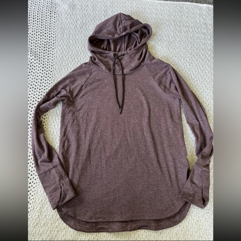 Athleta Uptempo Hoodie Sweatshirt - Walnut Brown/Hearth Rose size xs Extra small